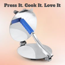 PURI PRESS MAKER - STAINLESS STEEL PURI MAKER PRESS MACHINE - ROTI CHAPATI PRESSER FOR HOME -KHAKHRA- PURI MAKER PRESS MACHINE WITH HANDLE, MANUAL PURI MAKER (MEDIUM)