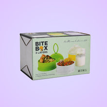 5924a  3 Layer Lunch Box Unique Design Bite Lunch Box With Liquid  Food Container Lunch Box (Green)