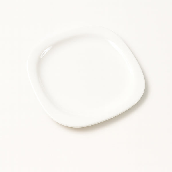 Plastic Square Dinner  Serving Plate  20 Cm (1 Pc)