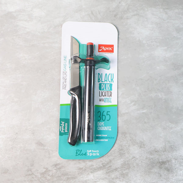 Premium Kitchen Knife With Gas Lighter Combo Set  2