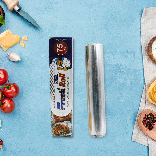 5988 Premium Quality Aluminum Foil Roll Heavy Duty Non Stick Thick Aluminum Foil Sheet Baking Grilling Tool Width 295mm (1pc)