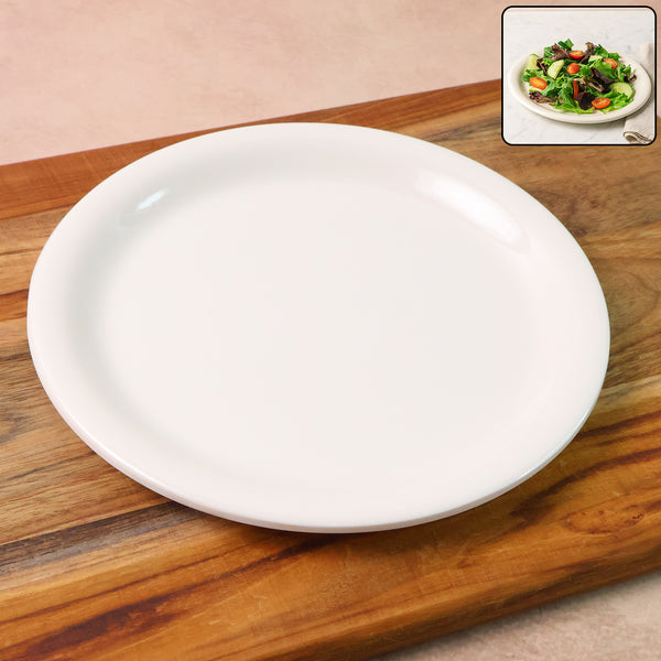 Plastic Round Dinner  Serving Plate  19 Cm (1 Pc)