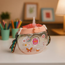 Round Belly Shape Kids Water Bottle (400ml  1 Set )