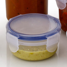 5830 Plastic Liquid Round Airtight Food Storage Container With Leak Proof Locking Lid Bpa Free Container For Kitchen 5 Pcs Set (Transparent  ( Approx Capacity 110 Ml160 Ml210 Ml400 Ml500 Ml)