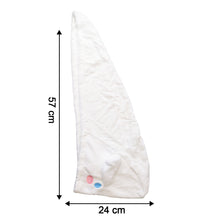 Premium Soft Microfiber Hair Drying Towel Wrap With Button (1 Pc)