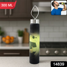 Cute Cartoon Printed Plastic Water Bottle (300 Ml  1 Pc)