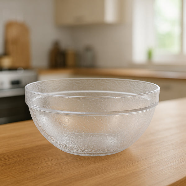 Transparent Idli Mixing  Serving Bowl  Textured Plastic Kitchen Bowl (1 Pc)