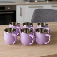 Apex Chit-chat Double Wall Stainless Steel Mug Set (6pc200ml) Approx