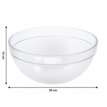 Transparent Idli Mixing  Serving Bowl  Textured Plastic Kitchen Bowl (1 Pc)