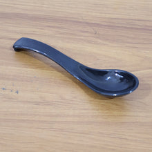 Plastic Soup Spoon  Deep Bowl (1 Pc  Black)