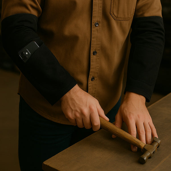 Protective Arm Sleeves With Elbow Padding  1 Pair Safety Work Arm Cover