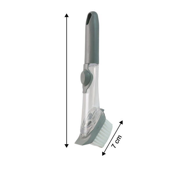 2 In 1 Soap-dispensing Dish Brush - (Set)
