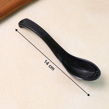 Plastic Soup Spoon  Deep Bowl (1 Pc  Black)