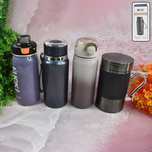 Stainless Steel Water Bottles Approx 600ml (Mix Design  Color  1 Pc)