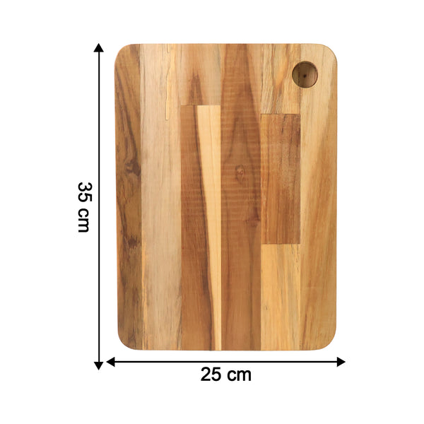 Apex Steel Oak Cutting Board With Wooden Handle (1 Pc)