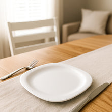 Plastic Square Dinner  Serving Plate  20 Cm (1 Pc)