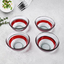Healthy Choice Set Of 4pc Ceramic Cup And 4pc Glass Bowl With Plastic Plate (9 Pcs Set)