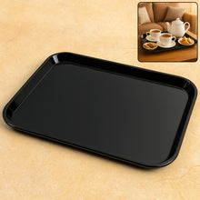 Plastic Serving Tray  Plate  40  30 Cm (1 Pc  Black)
