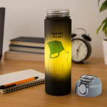 Cartoon Printed Water Bottles  900 Ml  300 Ml (2 Pc)