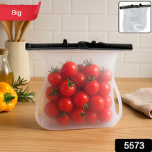 Reusable Silicone Food Storage Bag Set Leakproof Lock Reusable Flat Bottom Freezer Bags Sandwich Bags Silicone Food Grade Kids Snack Bags Bpa Free Microwave Dishwasher Safe (1 Pc)