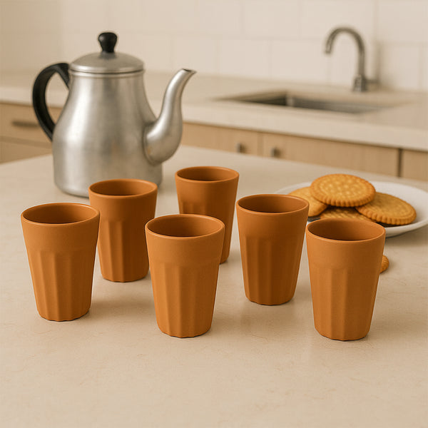 Konvex Traditional Chai Cups (125 Ml  6 Pc)