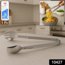Stainless Steel Multipurpose Serving Tong  2-in-1 Pasta  Salad Tong (1 Pc)