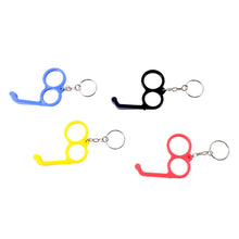 2-in-1 Plastic Dual-finger Mobile Stand Cum Keyring  (1 Pc Mixed Color)